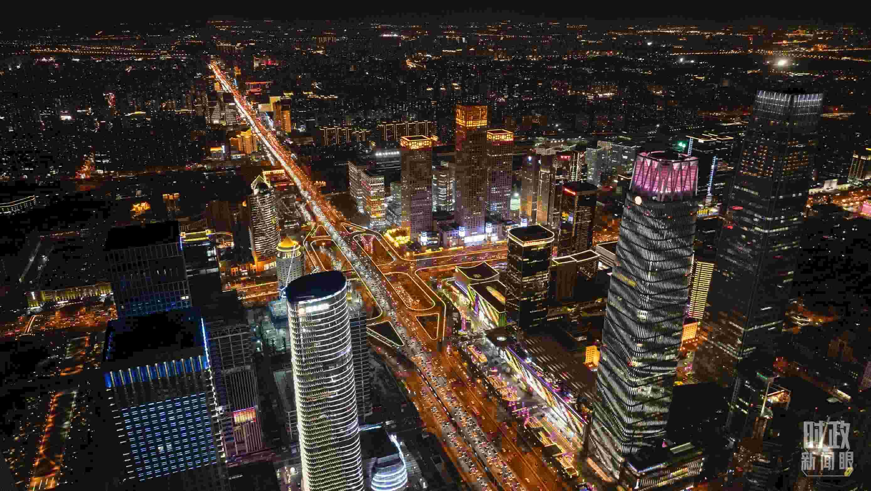 △北京CBD（中央商務區(qū)）。（總臺記者郭增浩拍攝）