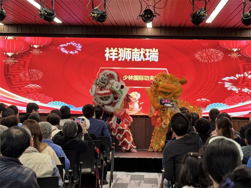 活動現(xiàn)場舞獅表演。主辦方供圖