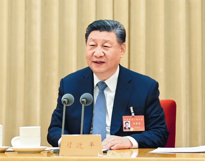 2024年12月11日至12日，中央經(jīng)濟(jì)工作會(huì)議在北京舉行。中共中央總書記、國家主席、中央軍委主席習(xí)近平出席會(huì)議并發(fā)表重要講話。 新華社記者 謝環(huán)馳/攝