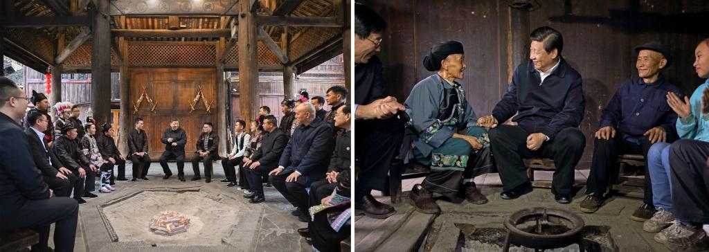 左圖由新華社記者謝環(huán)馳拍攝；右圖由新華社記者蘭紅光拍攝。