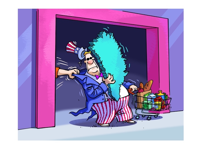 漫畫作者：馬宏亮（人民網(wǎng)版權(quán)圖片，未經(jīng)授權(quán)請勿轉(zhuǎn)載。）