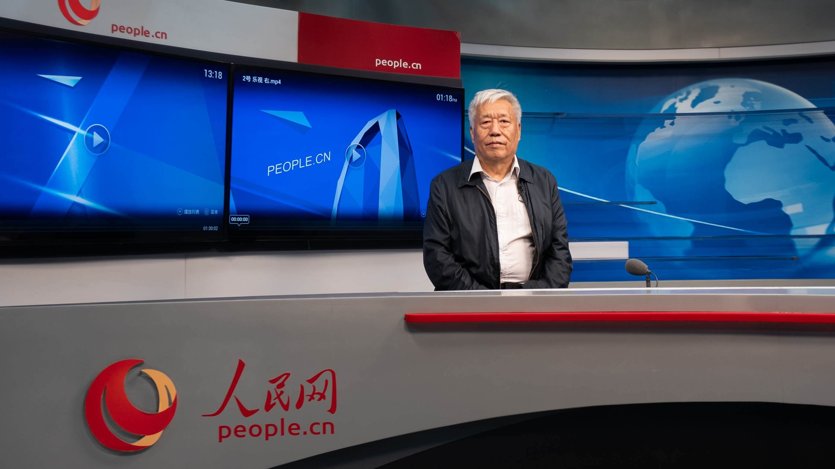 中國地震局地球物理研究所原副所長、研究員高孟潭作客人民網(wǎng)。人民網(wǎng)記者 葛泰佚攝