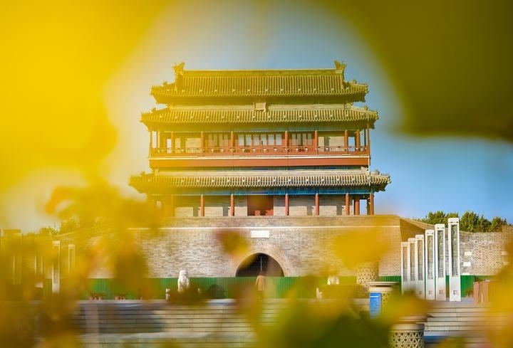 2023年11月6日拍攝的永定門(mén)城樓。